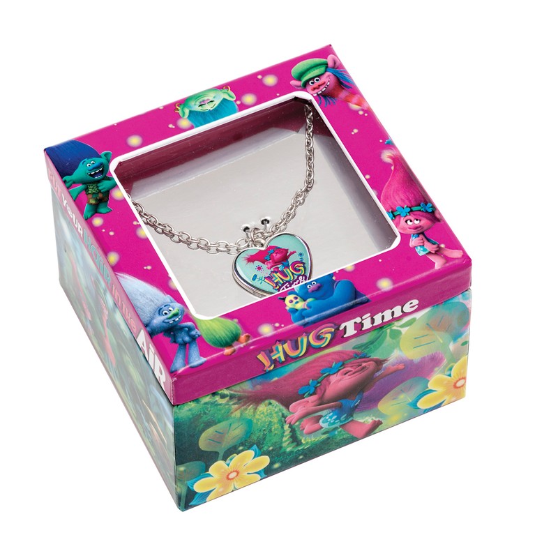 Joy Toy 65172 - Trolls Collana con Ciondolo a Cuore