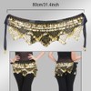 TRIMODI Women's Belly Dance Hip Scarves Performing Glittering Sequined Coins