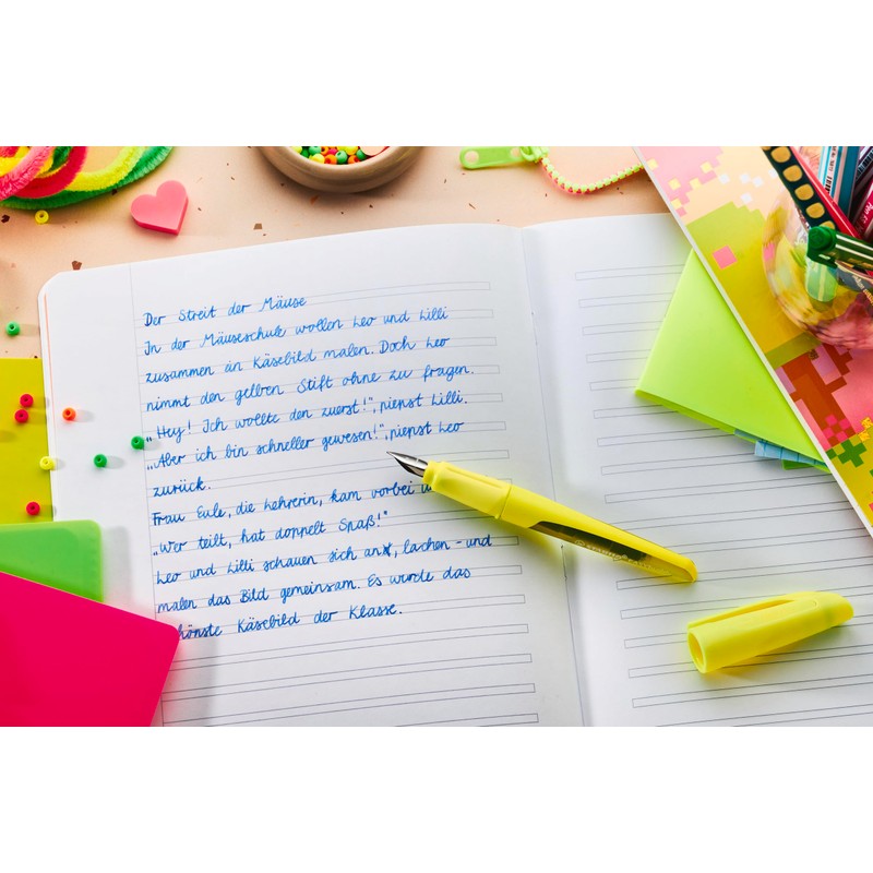 STABILO EASYbuddy NEON - Penna Stilografica Ergonomica per Bambini -