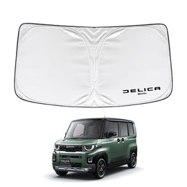 SAWAKAKI Delica Mini BA Series Sunshade for Windshield with Logo, Sun Protection, Heat Insulation, UV Protection, UV Protection, Heat Protection, Compact Storage