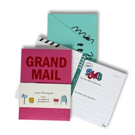 Stationary Kit for Kids - Letters Between Grandkid & Grandparent | Pen Pals | Birthday Gift | Letter Writing Set, Graduation Gift, Summer Writing Practice, Prevent Summer Slide Multicolor