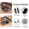 SHUBEIEUMI 50 Pcs Disposable Eyelash Brushes, Disposable Mascara Wands, Eyelash