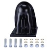 NovelBee 2-5/16" Flat Mount Trailer Coupler with Bolts Hardware,Black Powder