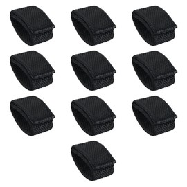 10pcs Belt Keepers for Duty Belt, Nylon Belt Loop Keeper Magic Adhesive Police Tactical Belt Keepers Fixing Duty Belt Clip Accessories for 1.5in Wide Belts Law Enforcement Security Outdoor Sports