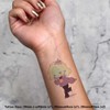 4 x 'Happy Goblin Girl' Temporary Tattoos - Water Resistant,