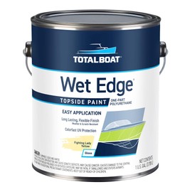 TotalBoat Wet Edge Topside Marine Paint Premium Polyurethane Coating for Boats, RVs, Exterior Trim, Fiberglass, Metal, and Wood (Fighting Lady Yellow)