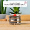 Westmark Linzer Keks-Ausstechform, Plätzchenstecher, Herz, Mit Auswerfer, Rostfreier Edelstahl/Kunststoff, Weihnachten,