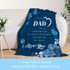 Dad Blanket Gift for Fathers Day Christmas Valentine Dad Birthday