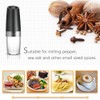 Homgeek Portable Automatic Electric Gravity Pepper Grinder Blue LED Light