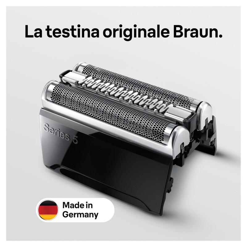 Braun 52B Testina di Ricambio Originale per Rasoio Elettrico Barba