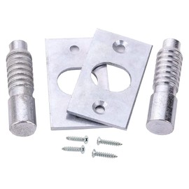 Heavy Duty Security Nickel Hinge Bolt Door Security Hinge Side Protection Including Fixing Screw for Door Frame Protection Security Hinge Bolts & Steel Door Frame Protection Pack of 2