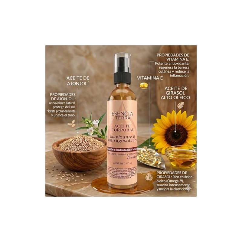 Aceite de ducha hidratante - piel sensible o seca -