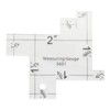 NX Garden Mini Sewing Measuring Gauge Transparent Acrylic Quilting Rulers