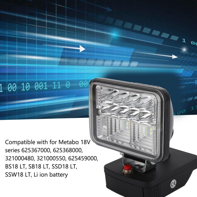 LED Lighting Work Light Outdoor Portable Tool Convert for Metabo