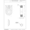 Westbrass A3612A-26 1/2" IPS x 12" Round Ceiling Mount Shower