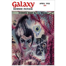 American Gift Services - April 1952 Galaxy Science Fiction Vintage Science Fiction and Fantasy Sci Fi Book Cover Art Poster - 11x17