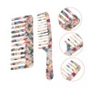 Mikinona 2sets Tortoise Shell Wide Tooth Comb Men's Styling Acetate