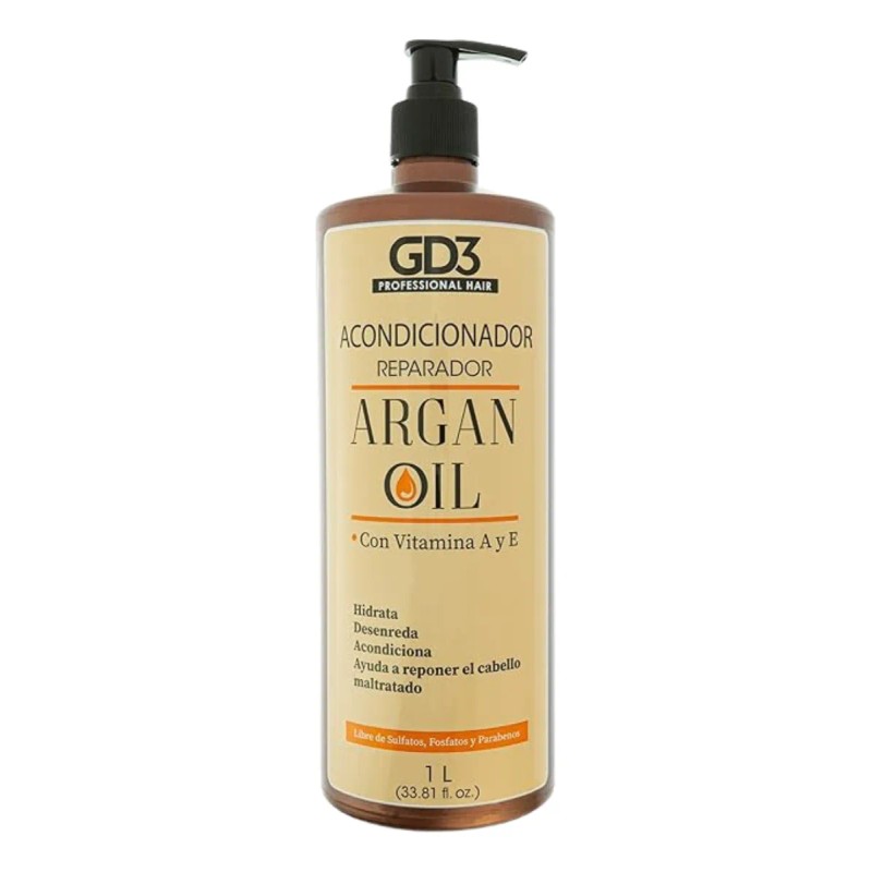 Kit Shampoo Acondicionador Para Cabello Aceite Argan Gd3 1lt