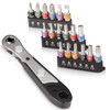 Hakkin 19PCS Mini Ratchet Wrench Screwdriver Bit Set S2 Steel