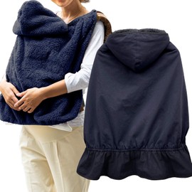 Sweet Mommy Anti-Bacterial, Antiviral Baby Carrier Cover, Cold Protection, Nursing Cape, 2-Piece Set, 99.3% UV Reduction, Marshmabowoa Stroller Foot Muff Large, Includes Hood, For Spring, Summer,