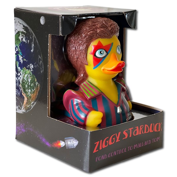 CelebriDucks Ziggy Starduck Floating Rubber Ducks - Collectible Bath Toy Gift for Kids & Adults of All Ages