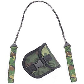 Pocket Chainsaw with Nylon Handle, Folding Handheld Chain Saw, Fast Wood & Tree Cutting Emergency Outdoor Survival Gear for Camping Hiking & Hunting -Camouflage