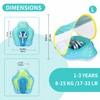 Inflatable Baby Pool Float with Canopy – Wide PVC Infant
