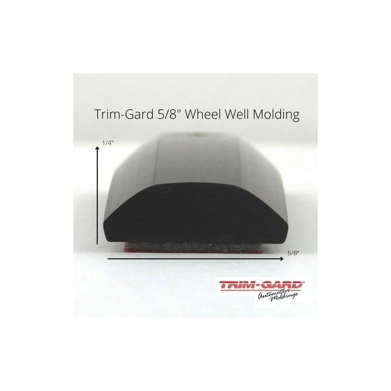 Trim-Gard 5/8" Chrome + Black Wheel Well Molding (Chrome, 20