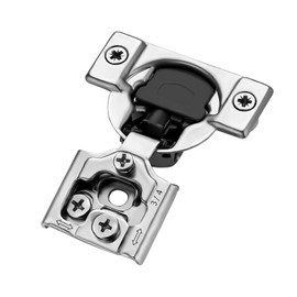 Ravinte 5 Pair 10 Pack 3/4 Inch Overlay Soft Close Hinges Face-Frame Cabinet Hinges for Satin Nickel Hidden Hinges 105-Degree Adjustable Stainless Steel Concealed Cupboard Hinges