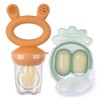 Haakaa Fresh Food Feeder with Mini Nibble Tray, Lavender/Pea Green