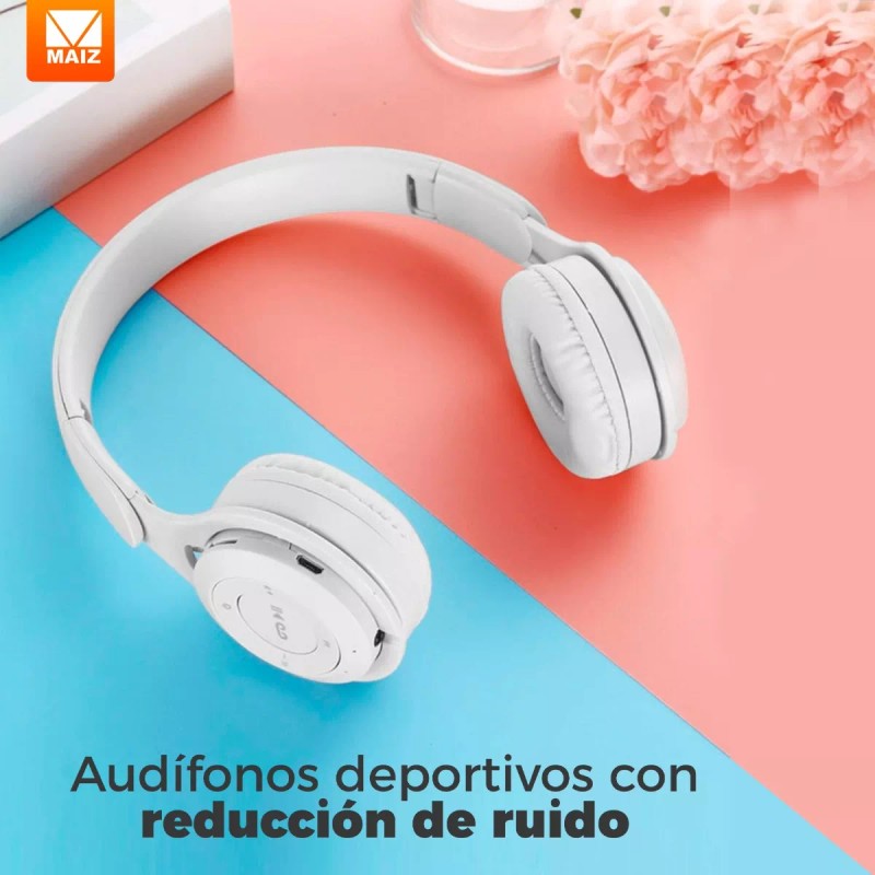 Maíz Audifonos Bluetooth Inalambric Diadema Manos Libres Plegable