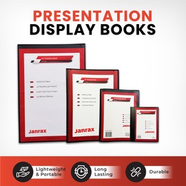 Janrax Presentation Display Book (A3 (40 Pockets))