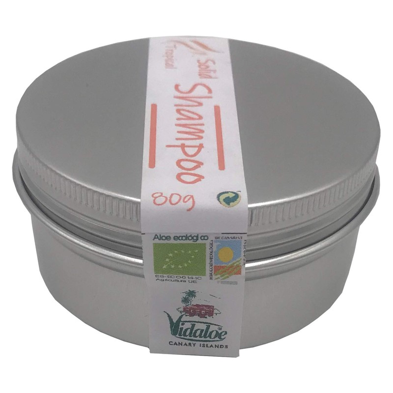 Vidaloe Solid Shampoo with Aloe Vera 80 g (Tropical)
