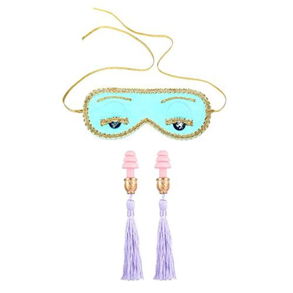 Utopiat Audrey Style Sleep Eye Mask & Tassel Earplugs Set Woman