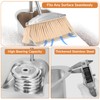 VOOWO Broom with Dustpan Combo Set, 46" Stainless Steel Broom