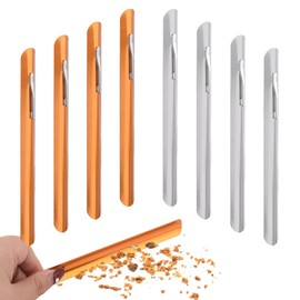 8 Pieces Stainless Steel Crumb Scraper Table Crumb Sweeper Crumb Sweeper Table Crumb Remover, Stainless Steel Table Crumb Remover, Compact Aid for Dining Tables