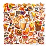 108 PCS Fall Stickers Pack, Autumn Pumpkin Maple Leaf Vinyl
