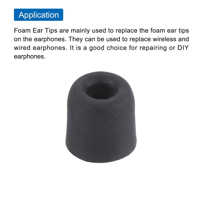 MECCANIXITY Replacement Foam Ear Tips Earbuds Bud 3-4mm Small Size