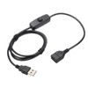 MECCANIXITY USB Extension Cable with ON/Off Button Switch 1m USB