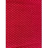 Unbranded Red Polka Dot Cotton Fabric 1/2 Yards 44" Wide