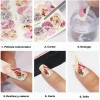 Stiker Uñas 40 Uds Mariposas, Geometría, Plumas, Plantas Etc