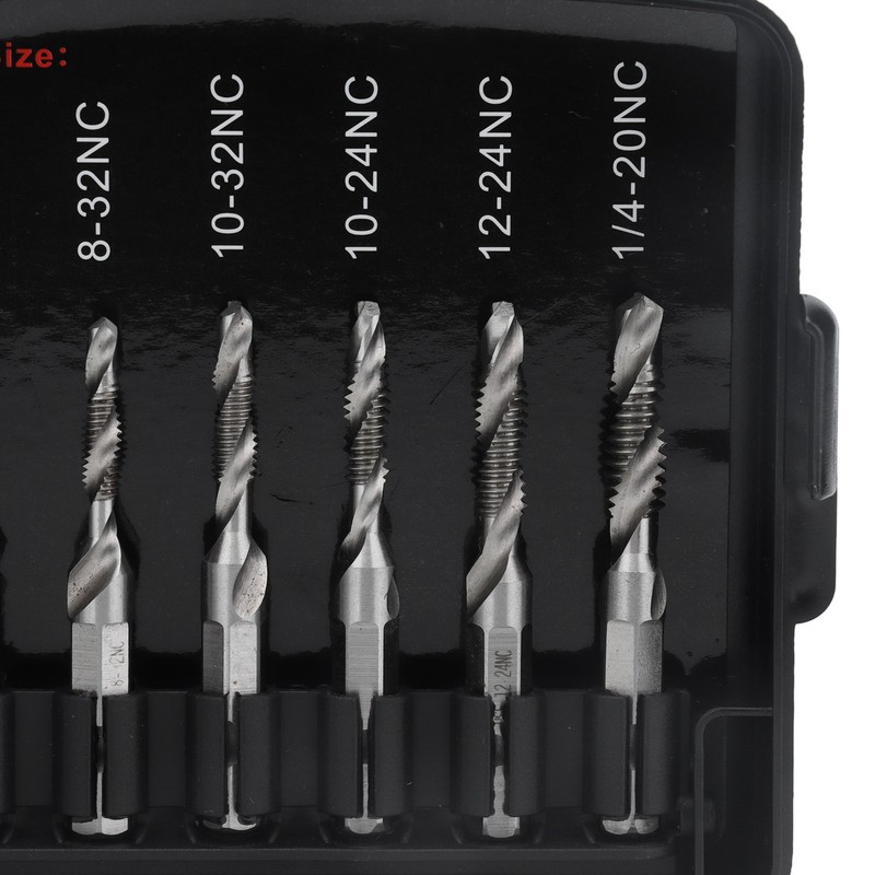 Combined Tap Drill Bit Set HSS Metric Ti Plated System