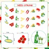 SHADOAMP Pasta Party Decorations, 3pcs Italian Theme Banner Garland Pasta