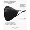90210 Silk Mask in Black by KARIZMA 19 Momme 100%