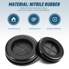 Round Rubber Plug Hole Grommet Kit 7 Sizes Black Double