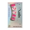 Valentine Press on Nails Extra Short Square Rose Red Fake