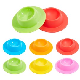 arricraft 6 Pcs 6 Colors Gecko Calcium Dish, Gecko Food Dish and Water Feeding Bowl Reptile Water Food Calcium Bowl Accessories for Bearded Dragon Lizard Turtle Jumping