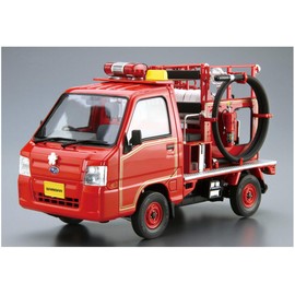 Aoshima 1/24 Scale Kit 57940 The Model Car 119 Subaru TT2 Sambar Fire Engine '11