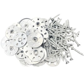 200pcs Tile Backing Plate Washers with Screws Heat Shield Repair Kit Easy Fix Washers Metal Washers Insulation Washers 35mm(3.5x30mm)