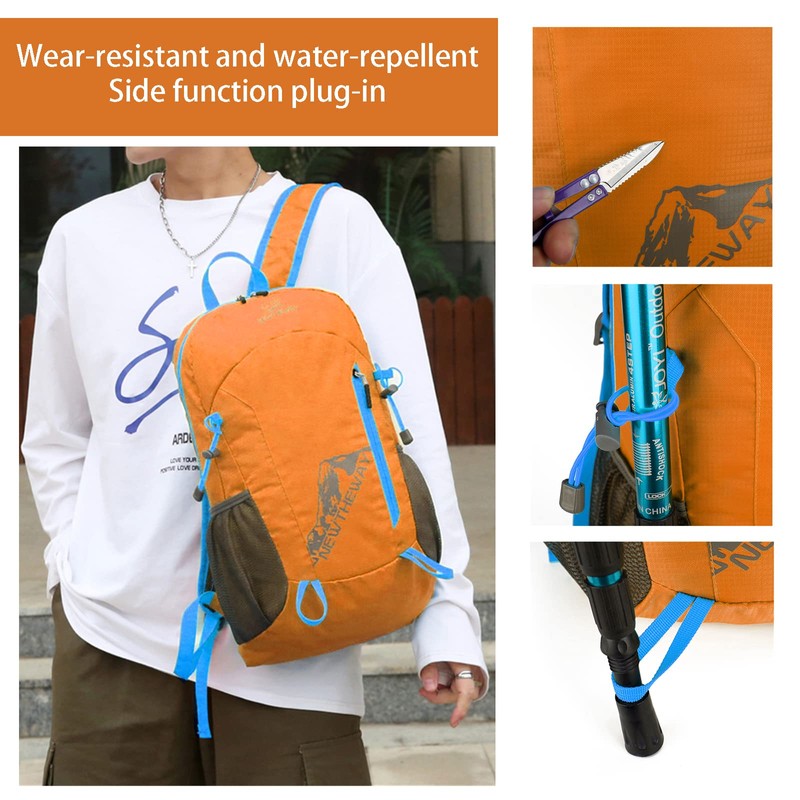Hiking Backpack,20L Sports Lightweight Folding Waterproof Ultra-Light Backpack Suitable For